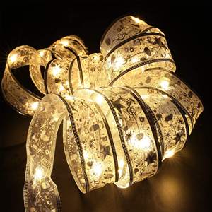 Led thắp sáng kỳ nghỉ đồ trang trí 10m thay đổi màu sắc LED kỳ nghỉ ánh Sáng Cây giáng sinh Ribbon đèn kỳ nghỉ sống đèn - Product Image 4