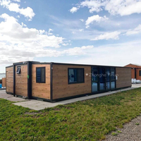 Prêt à l'emploi 40 Ft 30FT 20 Ft Maison préfabriquée mobile de luxe en conteneur extensible Structure préfabriquée en acier Maison portable