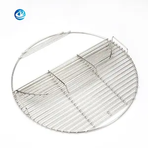 Foldable Bbq Grill Mesh Stainless Steel Cooking Grate Bbq Rack Barbecue Grating For Roasting Meat