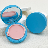 Nouveau conteneur de boîte à coussin d'air rond bleu 5g avec miroir BB Cream CC Cream Cosmetics Private Packaging Material