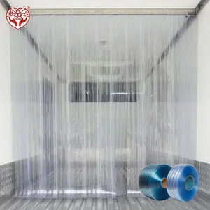 Niedertemperatur-Gefrier schrank Polar Transparent und Farben Industrieller Kunststoffstreifen-PVC-Vorhang für Kühlräume