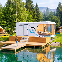 Casa Pequeña Moderna y Casas Compactas con Diseño Práctico, Fácil Transporte e Instalación Rápida para Vivir en el Patio Trasero
