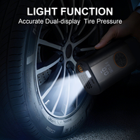 Compresseur d'air électrique portable mini 150 psi pour voiture et moto, pompe à gonflage sans fil, gonfleur de pneus numérique, prix d'usine