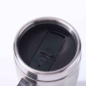 Stainless Steel Tumbler Vacuum Insulated Double Wall Travel Mug With Handle And Lid Minimalist Design <b>For</b> Hot Cold Drinks - Product Image 3