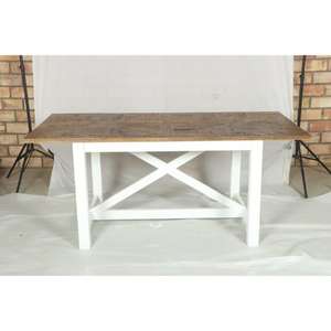 Table d'entraînement simple en bois, rectangulaire, portable, pour l'extérieur, bureau d'étude, table de réunion, longue table à manger - Product Image 5