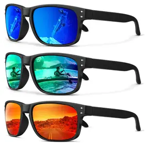 Logo personnalisé lunettes de soleil polarisées 9102 hommes femmes marque concepteur UV400 Sport pêche cyclisme lunettes de soleil