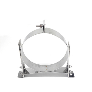Acero inoxidable y acero inoxidable <span class=keywords><strong>galvanizado</strong></span> 6 pulgadas <span class=keywords><strong>de</strong></span> pared ajustable correa <span class=keywords><strong>de</strong></span> soporte para la estufa <span class=keywords><strong>chimenea</strong></span> <span class=keywords><strong>de</strong></span> combustión - Product Image 4