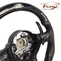 Volant personnalisé en fibre de carbone avec LED pour BMW F01, F02, F10, F20, F30, F32, F80, F82, E90, E91, E92, E93, E70, E71, E72