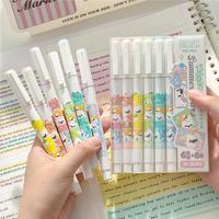 Stylo surligneur à pointe douce 6 couleurs pastèque Cola citron eau de toilette menthe crème glacée parfumée ensemble de surligneur fluorescent