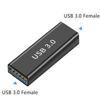 Adaptateur USB 3.0 mâle à femelle, connecteur d'extension USB 3.0 haute vitesse 10 Gbit/s pour ordinateur portable