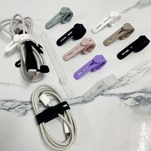 Organizador de Cables Ajustable de Silicona, Lazos Elásticos Reutilizables de Silicona de Colores, Correas de Sujeción de Silicona, Lazos de Silicona para Cables - Product Image 4