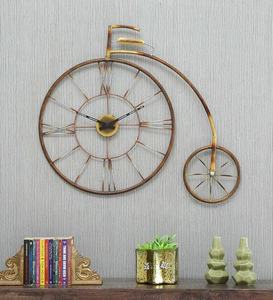 Reloj de pared de ciclo de Metal dorado - Product Image 1