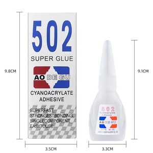 Colla Acrilica 502 AODEGU - Adesivo Istantaneo a Rapida Asciugatura (3 Secondi) <span class=keywords><strong>per</strong></span> Fibra/Metallo/<span class=keywords><strong>Plastica</strong></span>/Gomma/<span class=keywords><strong>Legno</strong></span> - Product Image 1