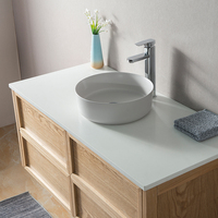 Empat Laci Kabinet Dinding Kamar Mandi Kayu Vanity Kayu Solid