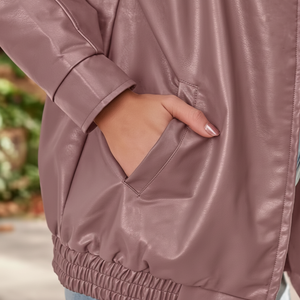 เสื้อแจ็คเก็ตหนังวัวสำหรับผู้ชาย ระบายอากาศได้ดี เป็นมิตรกับสิ่งแวดล้อม แห้งเร็ว อุ่นในฤดูหนาว คอตั้ง สไตล์ลำลอง คุณภาพสูง ปรับแต่งได้ - Product Image 1