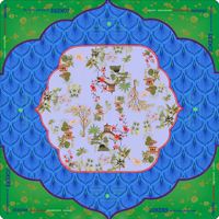 Tapis de table de mahjong en boue de diatomée américaine transfrontalière, imprimé Mandala et Œil du Diable, antidérapant et résistant aux taches