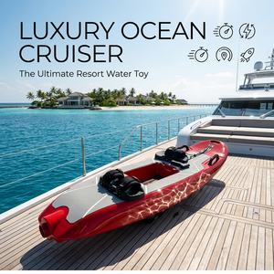 Tavola da Surf Elettrica Rossa di Tendenza Jetboard per Sport Acquatici Scooter da Surf con Motore Brushless e Batteria Ricaricabile per <span class=keywords><strong>Onde</strong></span> Marine - Product Image 2