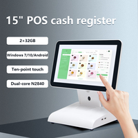 Full Set Hardware Software 11.6" 15.6inch Dual Touch Screen Cashier Billing Machine All in One Android Pos Terminal Pos System