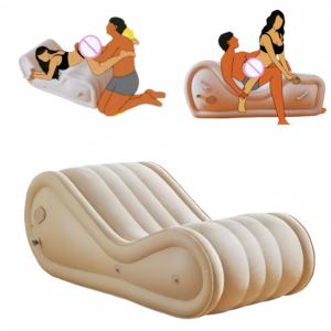 Canapé gonflable électrique pour couples, outil de plaisir intime, forte capacité de charge, économie d'effort, coussin d'air floqué, mobilier de bondage sexuel - Product Image 1