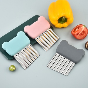 Couteau de cuisine 2026, lame en acier inoxydable, coupe-légumes, coupe-pommes de terre ondulé, couteau ondulé, hachoir ondulé - Product Image 2