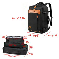 Nouveau sac à dos pour ordinateur portable multifonctionnel et imperméable pour hommes, grande capacité, sac à dos d'affaires, sac à dos décontracté pour les voyages