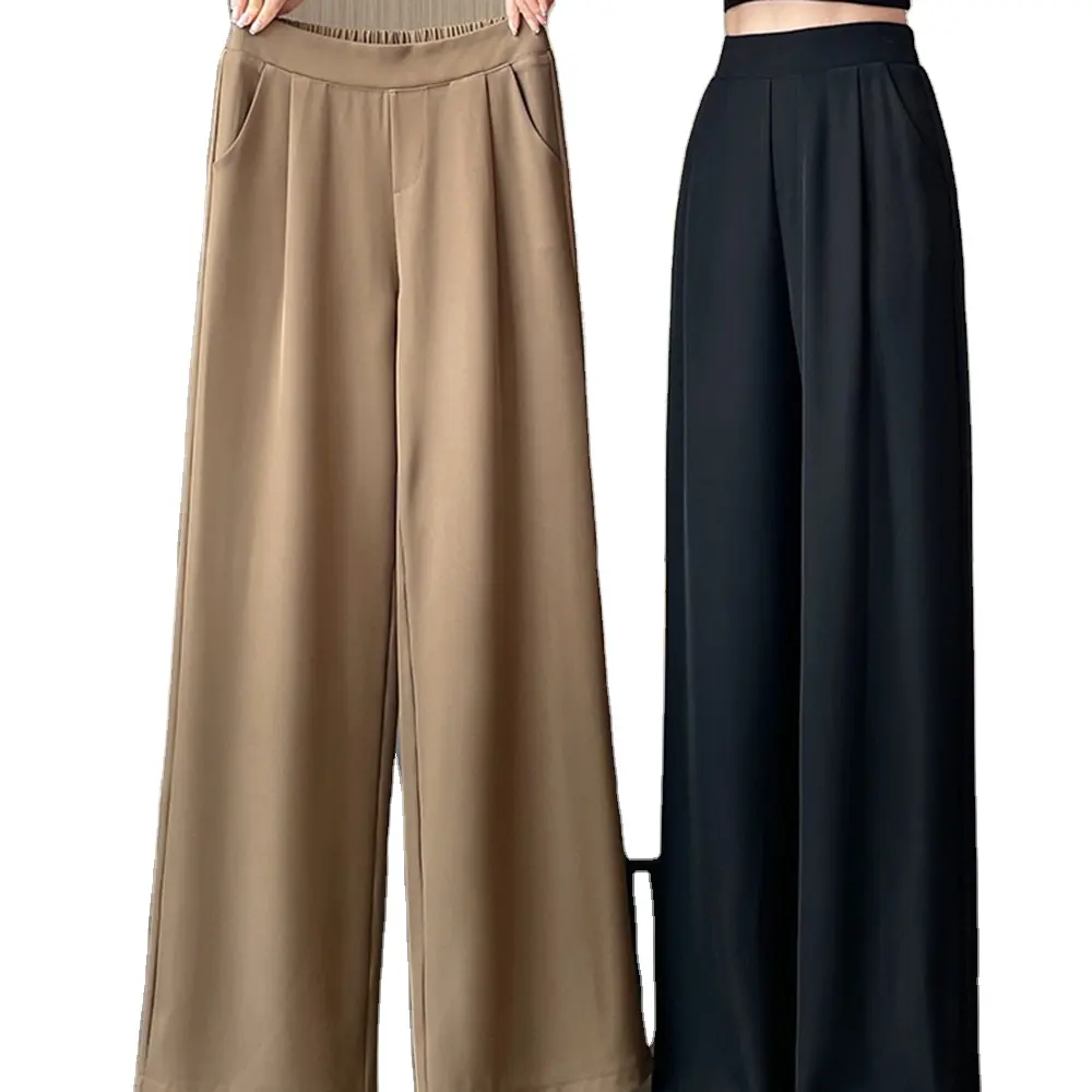 Slim gerade Hosen Damenhosen neuer Stil hohe taille lockere Frühjahr und Herbst Sommer lässig Damen weites Bein baggy Hosen