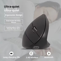 Nouvelle souris verticale ergonomique rechargeable, confortable, silencieuse, sans fil, Bluetooth