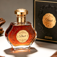 OEM&ODM Flacons de parfum en verre irrégulier de 100 ml avec design gaufré doré, couleur personnalisée, logo et boîte d'emballage acceptés