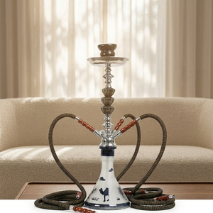 Nouvel ensemble créatif de chicha arabe à 2, 3 ou 4 tuyaux en acrylique - Product Image 2