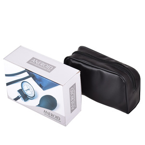 Esfigmomanómetro aneroide manual médico con piezas de repuesto, estetoscopio, reloj medidor, tipo brazalete, máquina monitor de presión arterial alta, metálico - Product Image 5