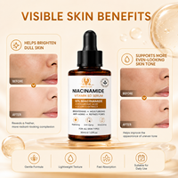 Vente en gros OEM ODM Soin du visage hydratant, éclaircissant, anti-âge, anti-rides, resserrant les pores, à la niacinamide, sans cruauté, végétalien, enrichi en vitamines