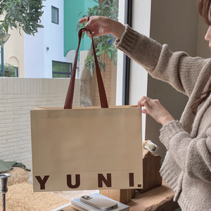 Sacs en papier de luxe personnalisés avec votre logo Sac cadeau promotionnel en tissu en papier avec poignée - Product Image 3