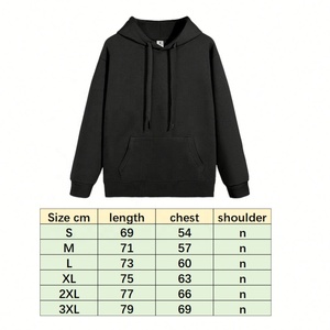 Sweats à capuche personnalisés avec conception de logo Fournisseurs sweat à capuche en coton uni surdimensionné 100 coton sérigraphié de haute qualité avec votre propre logo - Product Image 6