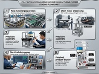 Machine d'emballage entièrement automatique pour boulons, écrous, clous, vis et fixations, avec plateau vibrant et ensacheuse de sacs plastiques
