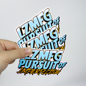 Pegatina de vinilo troquelada <span class=keywords><strong>PET</strong></span> autoadhesiva personalizada Logotipo de dibujos animados impermeable diseño redondo para decoraciones y promociones de coches - Product Image 3