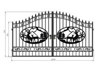 Suihe Porte principale Grille Porte Design Extérieur Portes d'entrée avant Porte d'entrée principale en acier Estate Porte en fer forgé