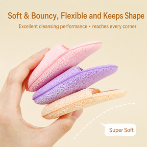 Éponge nettoyante épaisse en forme de goutte d'eau, sans latex, en polyuréthane hydrophile, exfoliante, pour démaquillage, tampons cosmétiques - Product Image 6