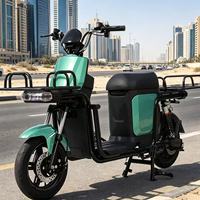 Vélo électrique commercial 800W pour livraison en gros volume, freins à disque avant et arrière, performance stable pour une utilisation prolongée