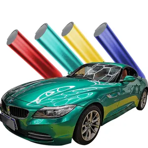 Rotoli 1.52*18m del Film del vinile dell'autoadesivo della vernice dell'automobile del Pvc della bolla di aria verde smeraldo di vendita calda