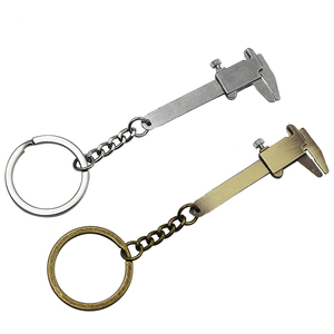 Mini calibrador <span class=keywords><strong>Vernier</strong></span> para <span class=keywords><strong>llave</strong></span> de coche a la moda, llavero portátil de 0-40mm, herramientas de medición, llavero Turbo para coche, calibrador de regla de anillo - Product Image 3
