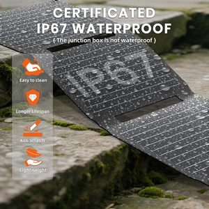 Cargadores de Paneles Solares Portátiles de 40W con Salidas USB-C PD2.0, USB-A QC3.0 y DC, Plegables, Resistentes al Agua IP67 - Product Image 4
