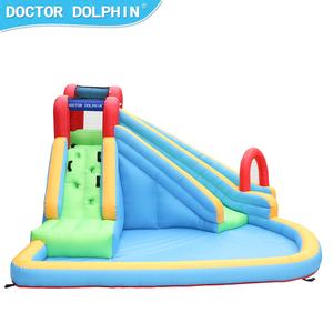 Castillo hinchable para niños, con <span class=keywords><strong>tres</strong></span> castillo hinchable toboganes y piscina de agua, casa de rebote de escalada, Doctor Dolphin - Product Image 6