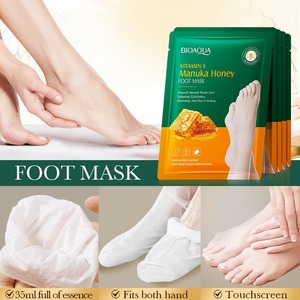 Masque-<span class=keywords><strong>gants</strong></span> réparateurs et nourrissants pour les <span class=keywords><strong>pieds</strong></span> secs au miel <span class=keywords><strong>de</strong></span> Manuka et à la vitamine E – Vente en gros à chaud - Product Image 5