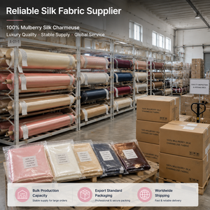Tissu en Crêpe <span class=keywords><strong>de</strong></span> <span class=keywords><strong>Chine</strong></span> 100% Soie <span class=keywords><strong>de</strong></span> Mûrier Pure Grade 6A en Gros au Mètre 16 19 22 Momme OEKO-TEX pour Vêtements <span class=keywords><strong>de</strong></span> Luxe - Product Image 5