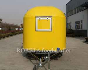 Petite <span class=keywords><strong>remorque</strong></span> alimentaire mignonne, mini camion de nourriture avec équipements de cuisine - Product Image 2