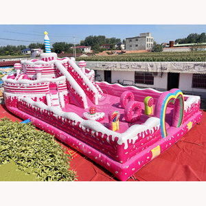 <span class=keywords><strong>Parque</strong></span> de Juegos Inflable con Diseño de Dibujos Animados, Material de PVC, Alquiler para Fiestas Infantiles, Fácil de Instalar, Protección UV, Resistente al Fuego - Product Image 5