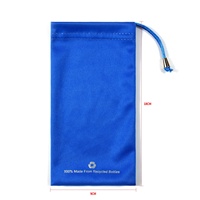 BestClean Pochette à lunettes en microfibre douce personnalisée avec cordon de serrage, sac à lunettes portable pour lunettes de vue, lunettes de soleil, lunettes de protection