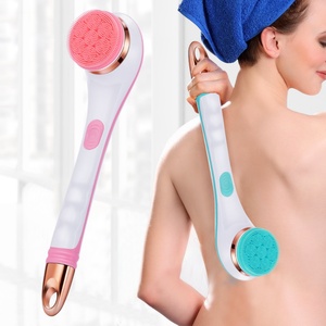 4 1 Electric Bath Shower <b>Brush</b> Long Handled USB <b>Powered</b> Household Use Handheld Massage Body Foot Cleaner Back Cleaning Function - Product Image 4