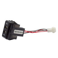 Dual USB 2.1A Puerto Cargador Coche Luz LED azul para Toyota Prado 120 Series Vigo y Land Cruiser Dashboards