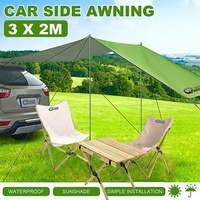 Tente de camping automobile RTS, tente arrière imperméable, tente portable polyvalente, auvent, auvent de camping pour VTT